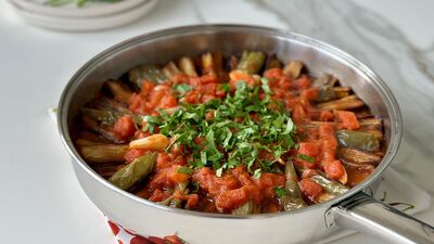 Domatesli patlıcan tava