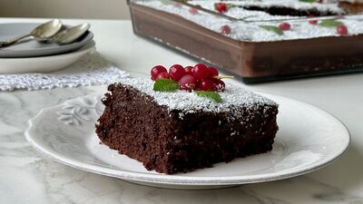 Çikolatalı kakaolu ıslak kek