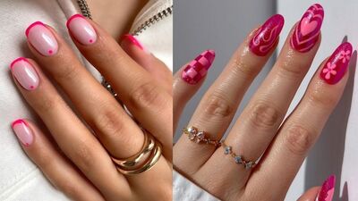 Yaz boyu Barbie'den ilham alan tırnaklar