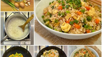 Sebzeli Çin pilavı