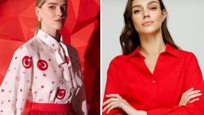 Kırmızı-beyaz şıklık