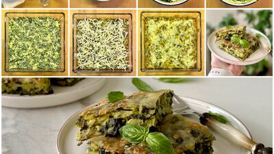 Yufkalı ıspanaklı börek