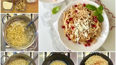 Tulum peynirli cevizli erişte