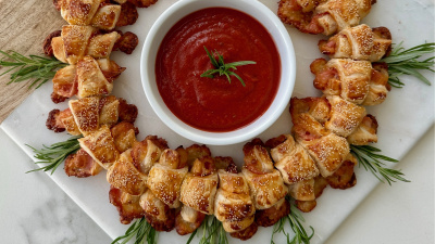 Milföyden çelenk börek