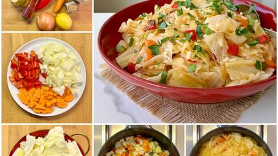 Zeytinyağlı lahana yemeği