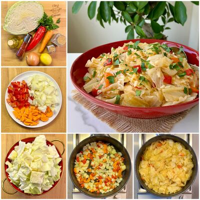 Zeytinyağlı lahana yemeği