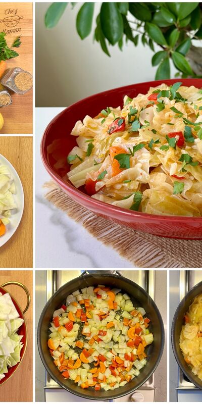 Zeytinyağlı lahana yemeği