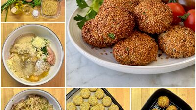 Susamlı tavuk köftesi