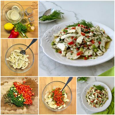 Çiğ enginar salatası