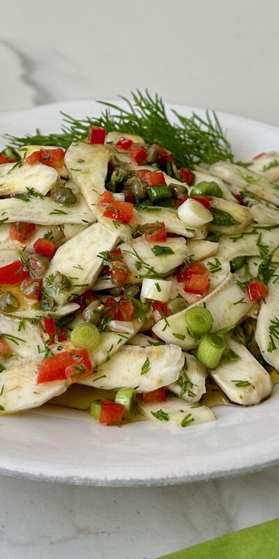 Çiğ enginar salatası