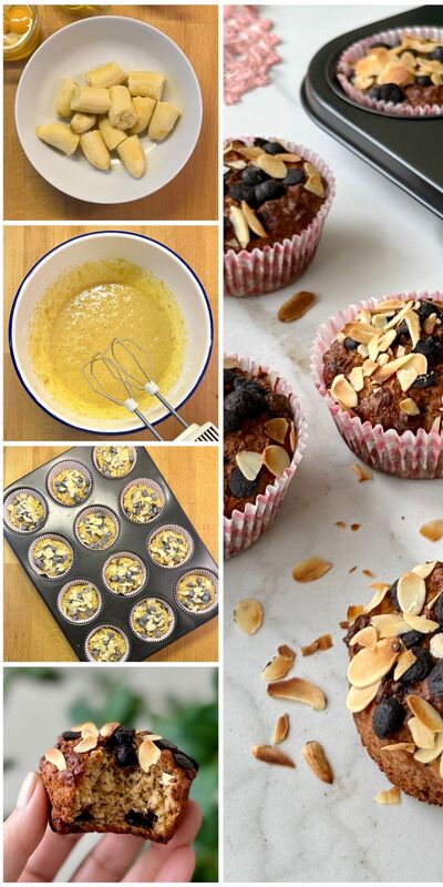 Çikolatalı muzlu muffin