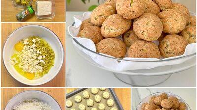 Glutensiz unlu zeytinli minik çörekler