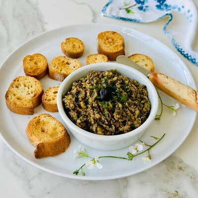 Tapenade, provence usulü zeytin ezmesi