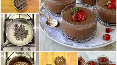Üç malzemeli çikolatalı kolay puding