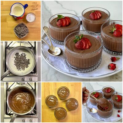 Üç malzemeli çikolatalı kolay puding