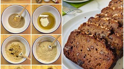 Hurmalı cevizli kek 