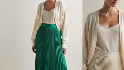 Etek ve hırka kombini nasıl yapılır?