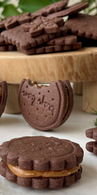 Kakaolu sandviç kurabiye 