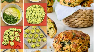 Ispanaklı peynirli çörek