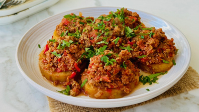 Kıymalı patates oturtma