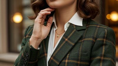  Zamansız ve şık: Ekose ceket