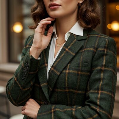 Zamansız ve şık: Ekose ceket