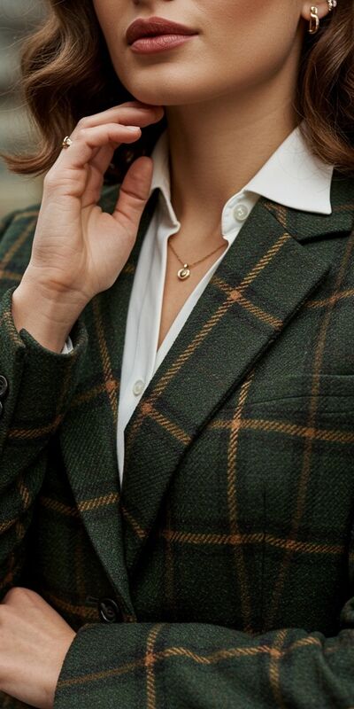 Zamansız ve şık: Ekose ceket