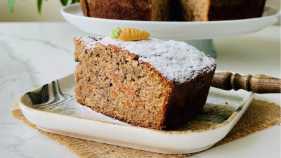 Elmalı havuçlu cevizli kek