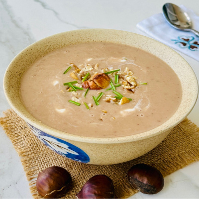 Kremalı kestane çorbası 