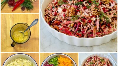 Hardallı lahana salatası