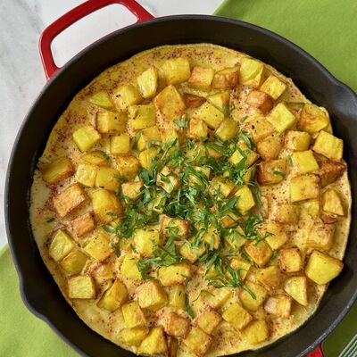 Yumurtalı patates kızartması