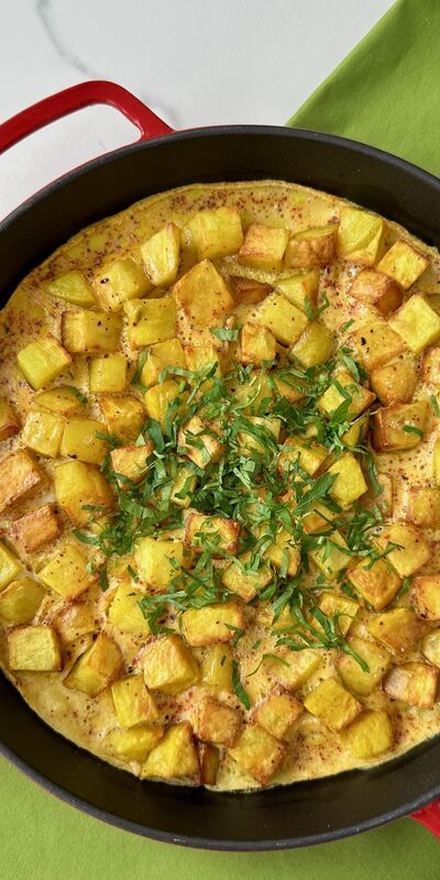 Yumurtalı patates kızartması