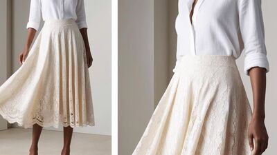 Dantel etek giymenin incelikleri...