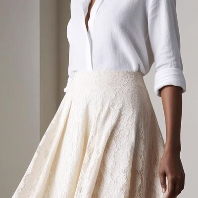 Dantel etek giymenin incelikleri...