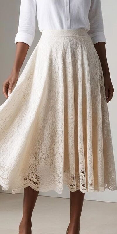 Dantel etek giymenin incelikleri...