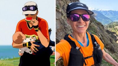 Emzirerek 100 km'lik maraton tamamladı