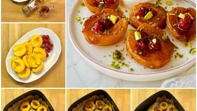 Karamelize kayısı tatlısı