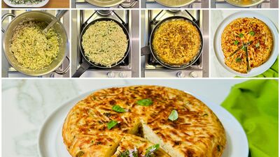 Tavada erişte böreği