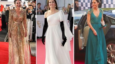 Kate Middleton'un kırmızı halı stili