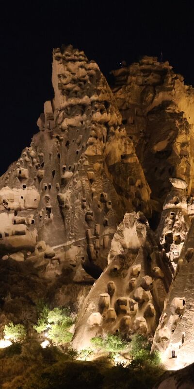 Işıklar altında Kapadokya