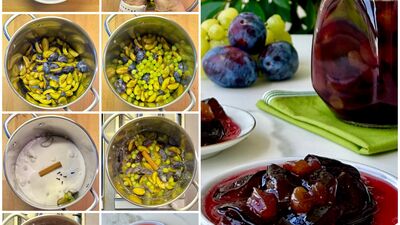 Üzümlü mürdüm eriği reçeli 