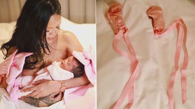 Rihanna ve kızı Rocki Irish