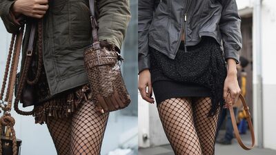 Çekici şıklık: File çorap