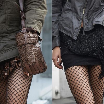 Çekici şıklık: File çorap