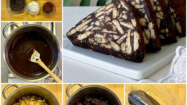 Çikolatalı mozaik pasta