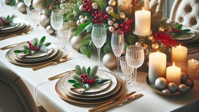 Dekorasyon önerisi: Yılbaşı masası