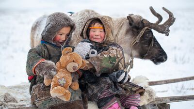 Dünyanın en soğuk yerlerinde çocuklar neler giyiyor?