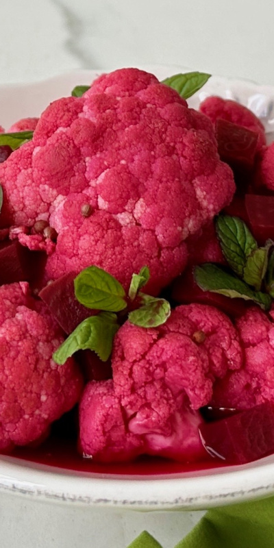 Pancarlı karnabahar turşusu