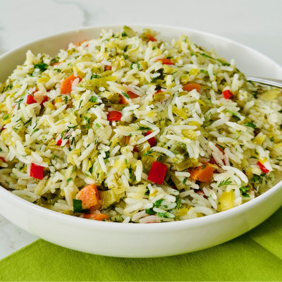 Pırasalı pirinç pilavı 