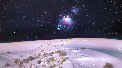 Bitlis dağlarında Orion Bulutsusu